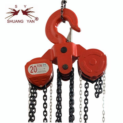 20 Ton Manual Lifting Chain Pulley-Blok Zwaargewicht Opheffend Hulpmiddel 3m12m hsz-CA
