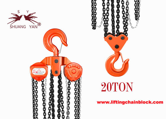 Manual Chain Hoist Product Lifting Chain Block with Hook Hanging 3 Ton Capacity