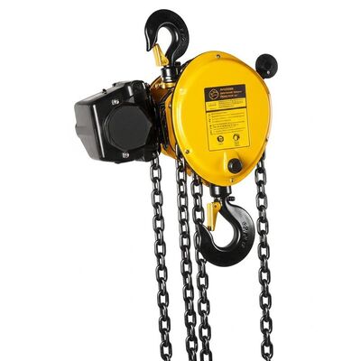 15 Ton Manual Chain Hoist Black Chain Color Durable Lifting Equipment Suitable for Maintenance and Construction Work