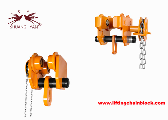 ISO-goedgekeurde fabriek 4-wiel opheffingsbalk trolley girder geared trolley voor overhead girder kranen